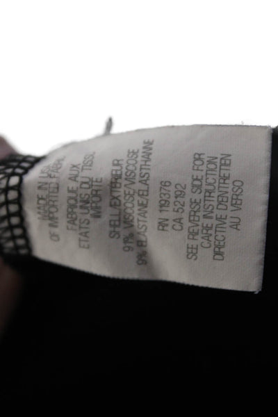 Helmut Lang Womens Solid Black Mid-Rise Pull On Skinny Leg Pants Size M