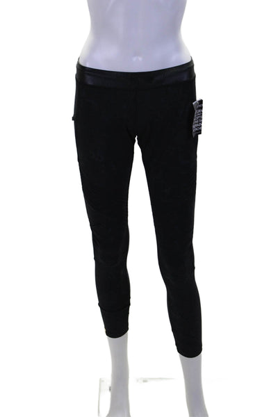 Monreal London Women's High Waist Full Length Moto Leggings Black Size S