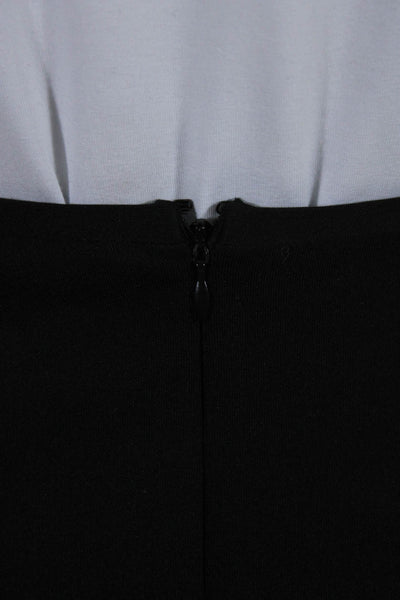 Calvin Klein Women's Hook Closure Lined  Scallop Mini Skirt Black Size S