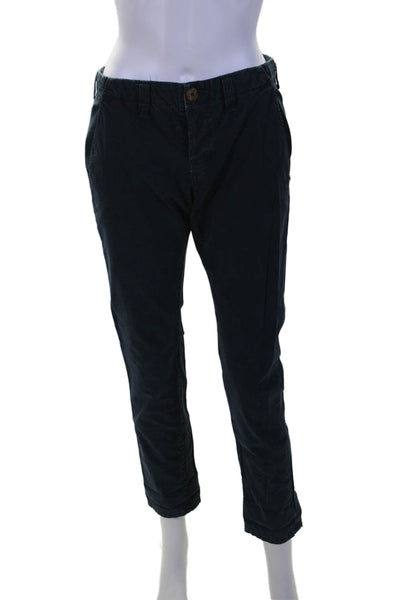 J Brand Womens Cotton Mid Rise Slim Straight Leg Pants Blue Size 24
