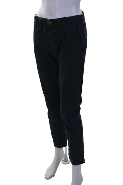 J Brand Womens Cotton Mid Rise Slim Straight Leg Pants Blue Size 24