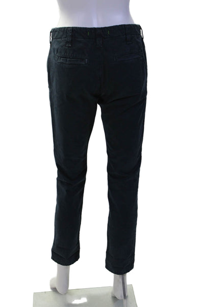 J Brand Womens Cotton Mid Rise Slim Straight Leg Pants Blue Size 24