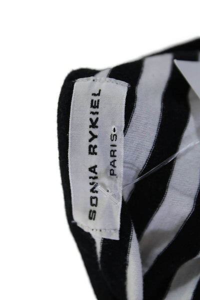 Sonia Rykiel Girls Cotton Stripe Long Sleeve Casual Top Black Size 12Y