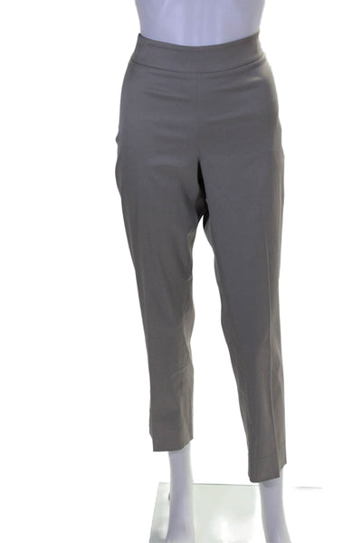 D. Exterior Womens High Rise Slim Leg Pants Beige Cotton Blend Size EUR 46