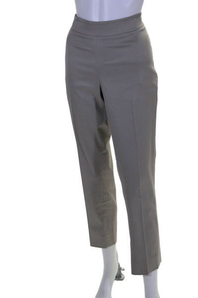 D. Exterior Womens High Rise Slim Leg Pants Beige Cotton Blend Size EUR 46