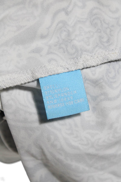J. Mclaughlin Women's Short Sleeves Button Down Bandana Print Shirt Size M