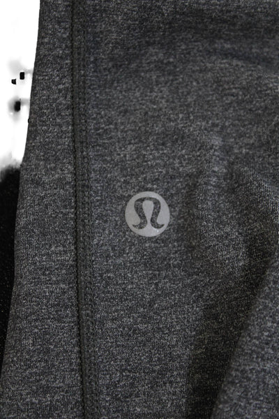 Lululemon Womens Elastic Waist Tapered Compression Leggings Gray 28