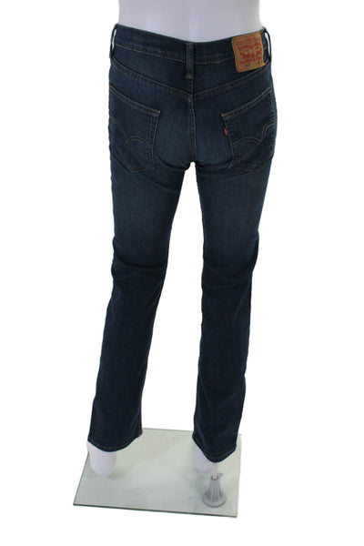 Levi Strauss & Co Mens Zip Front Tapered Medium Wash Jeans Blue Size 28