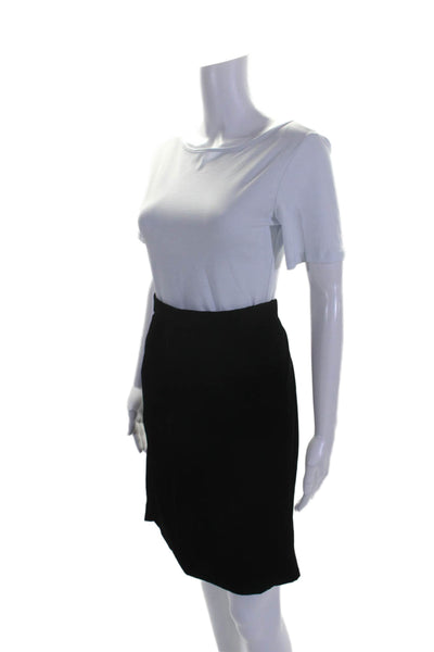 Calvin Klein Womens Velvet Flat Front Mini Skirt Plush Black Size 10