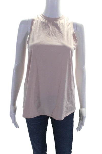 Lululemon Womens Thick Strap Criss Cross Tie Front Fit Workout Tank Pink Size S