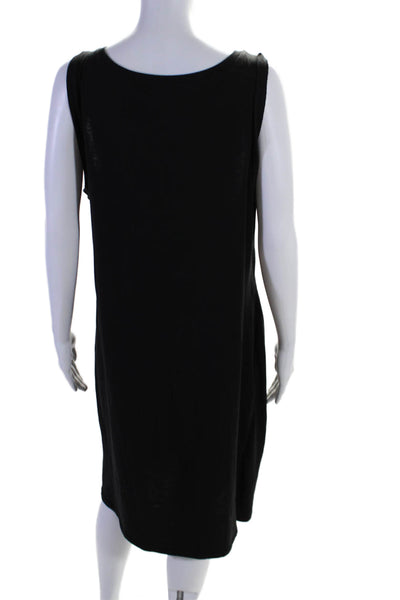 Treasure & Bond Women's Sleeveless Cinch Fitted Mini Dress Black Size 2X