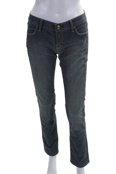 Rich & Skinny Womens Zip Front Tapered Leg Jeans Denim Blue Size 26
