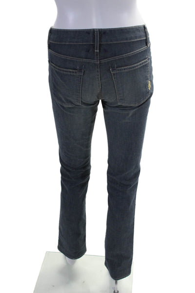 Rich & Skinny Womens Zip Front Tapered Leg Jeans Denim Blue Size 26