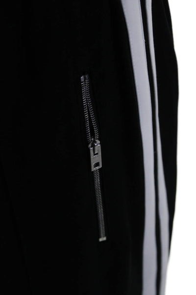 Rag & Bone Women's Drawstring Waist Zip Ankle Track Pants Black Size S