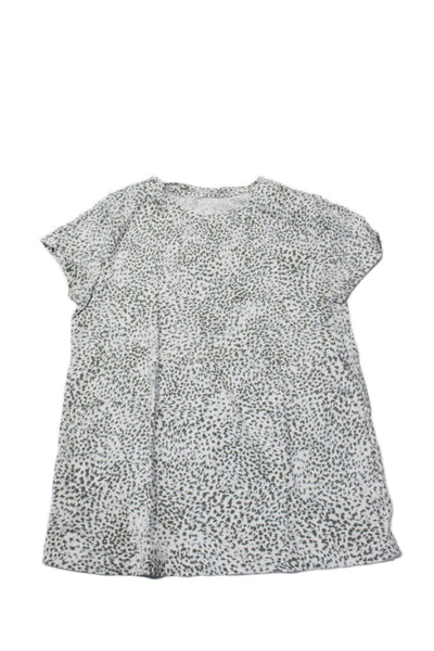 Athleta Womens Tie Dye Animal Print Tee Shirts Gray Size Extra Small Lot 2