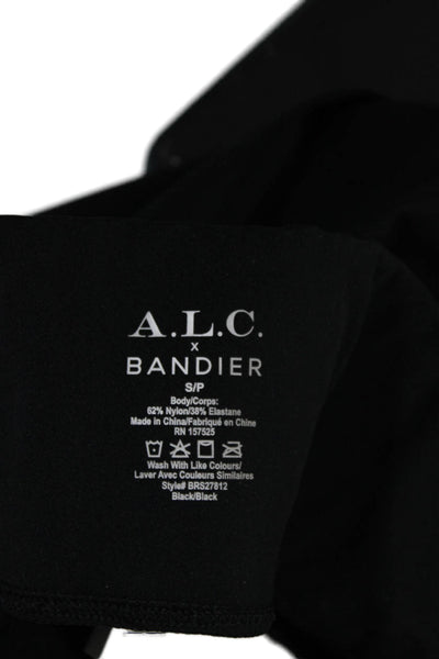 A.L.C. x Bandier Womens Elastic Waist Slip-On Athletic Leggings Black Size S