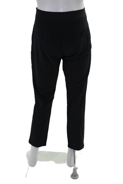 Beta Brand Mens High Rise Zip Up Slim Leg Dress Pants Black Size Large