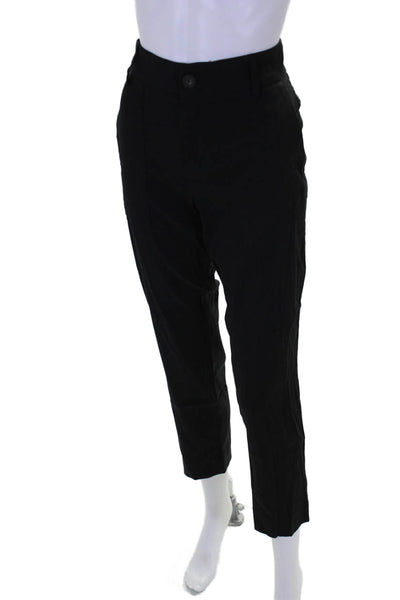 Vince Women's Button Closure Flat Front Straight Leg Dress Pants Black Size 2