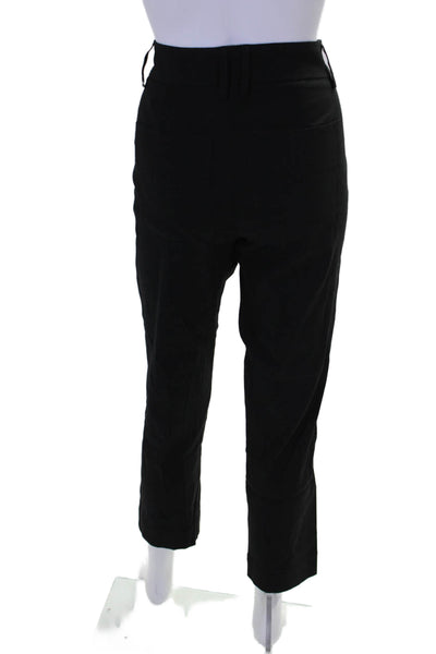 Vince Women's Button Closure Flat Front Straight Leg Dress Pants Black Size 2