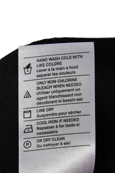 Vince Women's Button Closure Flat Front Straight Leg Dress Pants Black Size 2