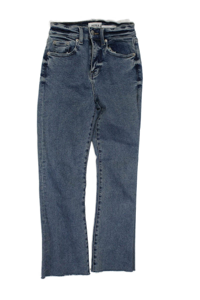 Pistola Womens Midrise Five Pockets Medium Wash Straight Leg Denim Pants Size 24