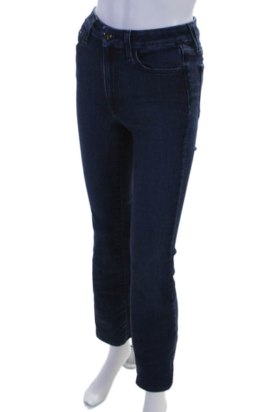 Joes Womens Zip Front Five Pocket Dark Wash Bootcut Jeans Blue Size 25