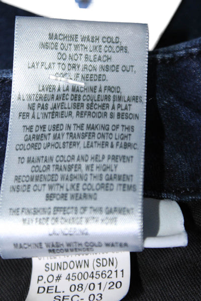 Joes Womens Zip Front Five Pocket Dark Wash Bootcut Jeans Blue Size 25