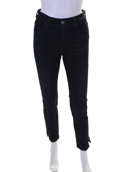 AG Adriano Goldschmied Womens The Stevie High Rise Skinny Jeans Blue Size EUR 28