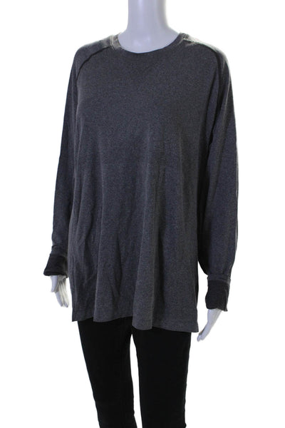 Ivivva by Lululemon Womens Long Sleeve Crewneck Athletic Top Gray Large