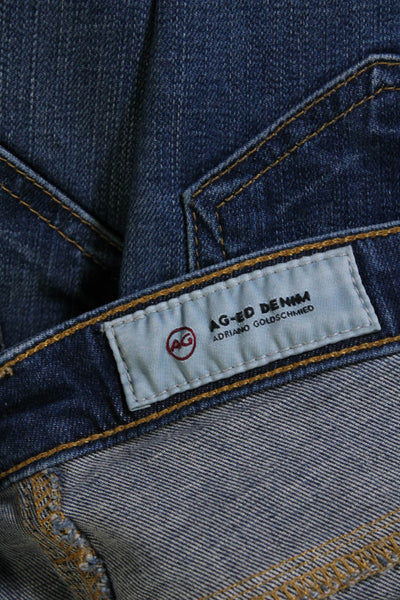 AG Adriano Goldschmied Womens Mid Rise Legging Super Skinny Ankle Jeans Blue 26