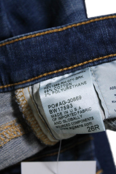 AG Adriano Goldschmied Womens Mid Rise Legging Super Skinny Ankle Jeans Blue 26