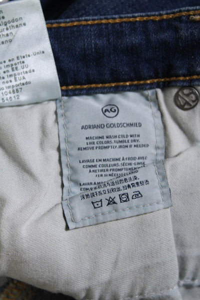 AG Adriano Goldschmied Womens Mid Rise Legging Super Skinny Ankle Jeans Blue 26