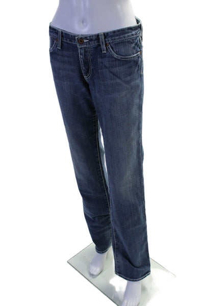 AG Adriano Goldschmied Womens Zip Front Medium Wash Jeans Blue 29 in