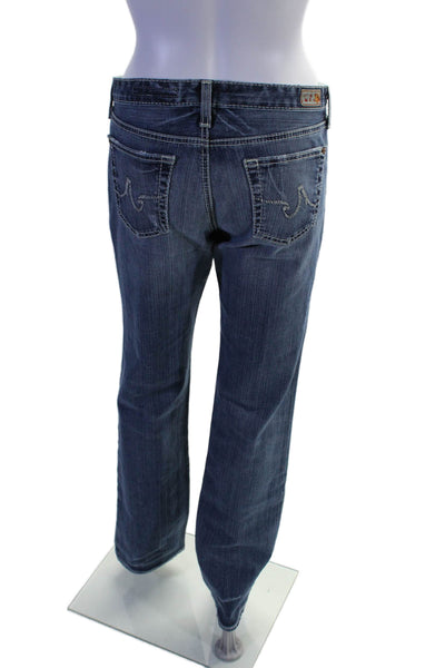 AG Adriano Goldschmied Womens Zip Front Medium Wash Jeans Blue 29 in