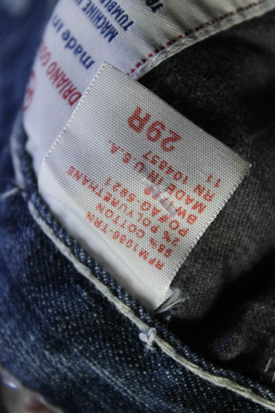 AG Adriano Goldschmied Womens Zip Front Medium Wash Jeans Blue 29 in