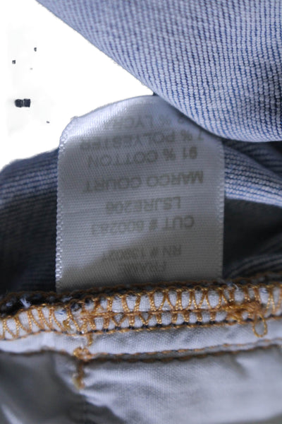 Frame Womens Cotton Skinny Fray Leg Zip Button Jeans Blue Size EUR 25