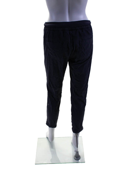 Lululemon Womens Textured Lined Drawstring Waist Stripped Pants Blue Size S