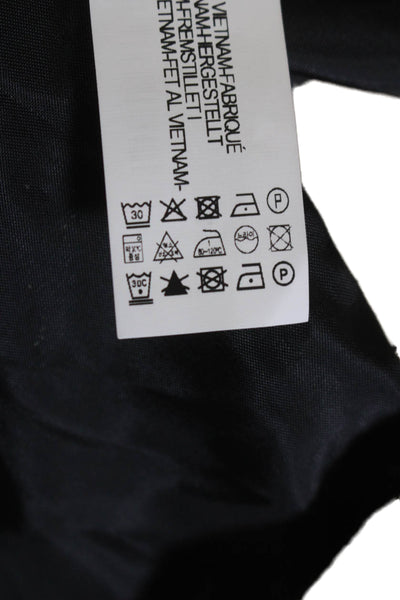 Zara Womens Single Button Long Sleeves Blazer Jacket Beige Black Size 4