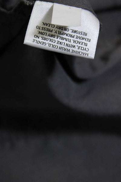 Eileen Fisher Womens Linen Open Front Unlined Light Jacket Gray Size M