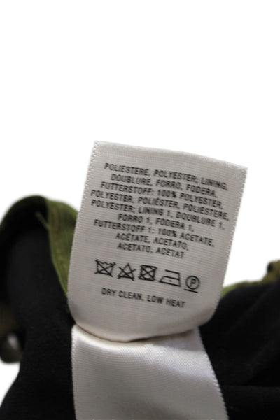 Leifsdottir Anthropologie Womens Side Zip Lace Scalloped Trim Jumpsuit Green 0P