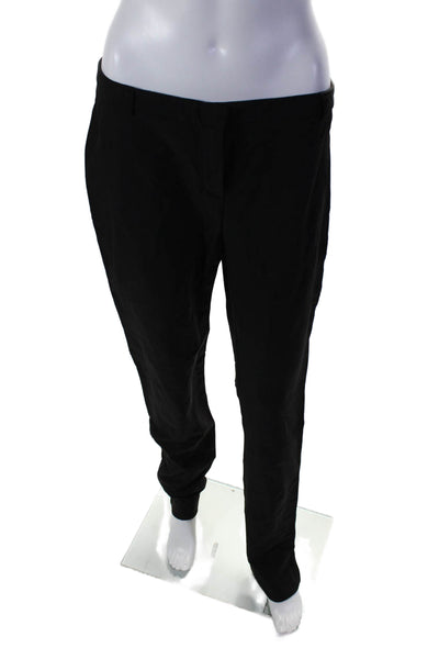 Theory Womens Flat Zip Front Tapered Leg Dress Pants Black Size 10