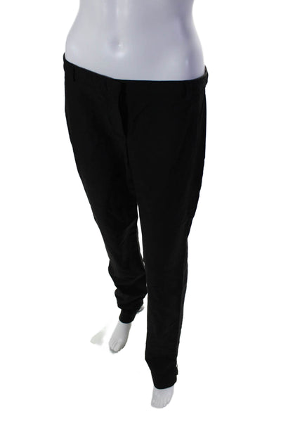 Theory Womens Flat Zip Front Tapered Leg Dress Pants Black Size 10