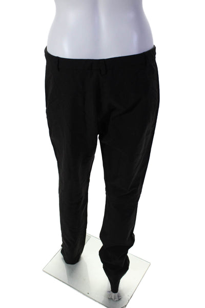 Theory Womens Flat Zip Front Tapered Leg Dress Pants Black Size 10