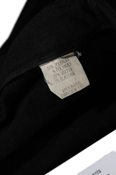 Theory Womens Flat Zip Front Tapered Leg Dress Pants Black Size 10