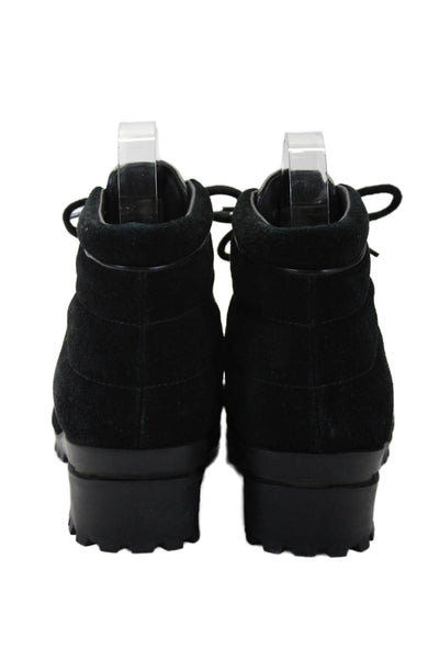 Cole Haan Womens Lace Up Low Block Heeled Ankle Boots Black Size 7.5