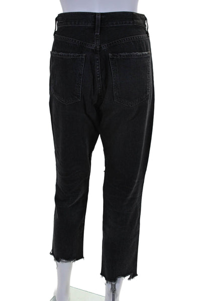 Citizens of Humanity Womens High Rise Liya Classic Fit Crop Jeans Gray Size 27