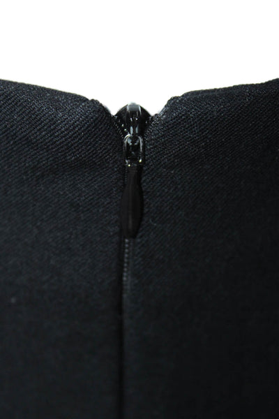 Joseph Womens Side Zip High Rise Pleated Knit Trouser Pants Black Size FR 38