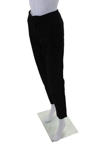 Ecru Womens Flat Zip Front Tapered Leg Five Pocket Pants Black 28 in