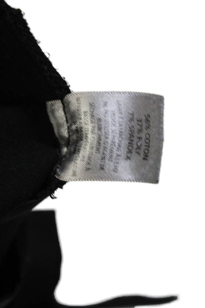 Ecru Womens Flat Zip Front Tapered Leg Five Pocket Pants Black 28 in