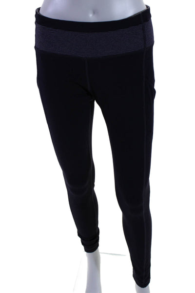 Ivivva by Lululemon Womens Elastic Waist Tapered Leggings Purple Medium
